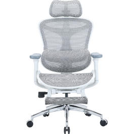 Крісло офісне з підставкою для ніг Sihoo DORO C300L Mesh White with footrest