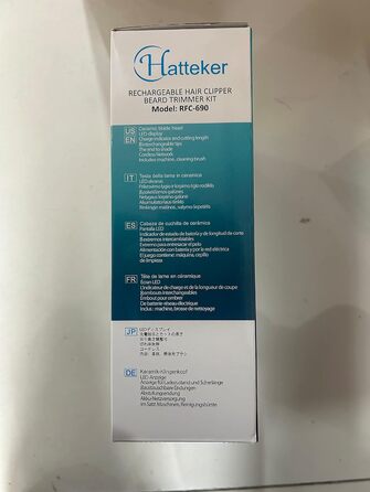 Професійна машинка для стрижки волосся Hatteker 3 в 1 для чоловіків: тример для бороди, прецизійний, водонепроникний