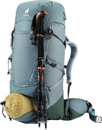 Жіночий трекінговий рюкзак Deuter Aircontact Core 45+10 SL, 45+10 л, shale-ivy, модель 2024