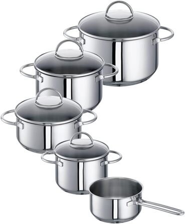 Набір каструль Rohe Germany Meister-Set Ravenna, 5 предметів, нержавіюча сталь 18/10