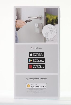 Розумний замок Nuki Smart Lock 3.0 білий, електронний дверний замок для безключового доступу, легке встановлення, сертифікат AV-TEST