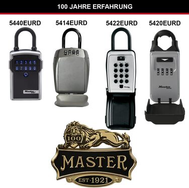 Сейф для ключів Master Lock з настінним кріпленням для вулиці, металевий захисний бокс для ключів, 12.6 x 7.2 x 5.2 см