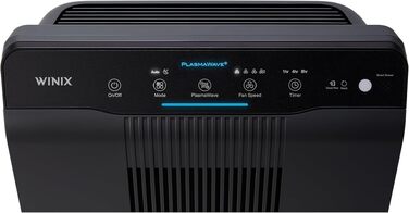 Очищувач повітря Winix 5500-2 для алергіків та курців, PlasmaWave, CADR 390м³/год, до 99м², датчик якості повітря, авто- та нічний режими, чорний