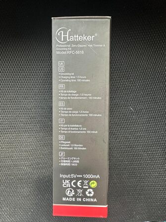 Електрична машинка для стрижки Hatteker, набір тримерів для волосся, бороди, носа та тіла з Т-подібним лезом, чоловічий багатофункціональний прилад для догляду