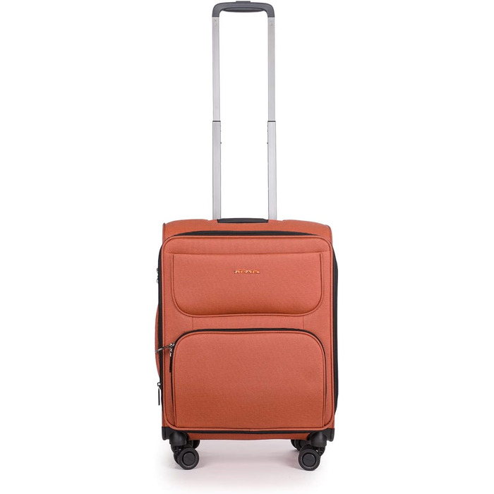 Валіза Stratic Bendigo Light+ м'яка, розширювана, 4 колеса, TSA, червона