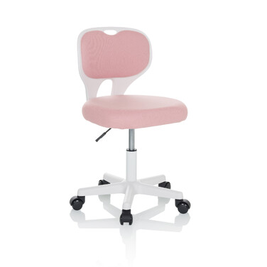 Дитяче офісне крісло KIDDY TOP W, оббивка тканина, рожеве