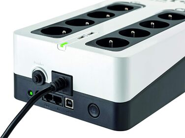 USV Eaton 3S Mini 36W для роутерів, камер та Smart Home (700VA/DIN) - Білий/Чорний