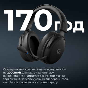 Бездротова ігрова гарнітура GamePro Asgard Skadi (HSW191B)