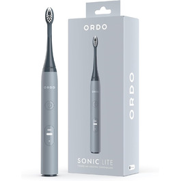 Ordo Sonic Lite: Електрична звукова зубна щітка для дорослих, 35 000 імпульсів/хв, Dual-Mode, USB-C, водонепроникна, акумулятор до 5 тижнів, Smart-Timer (Stone)