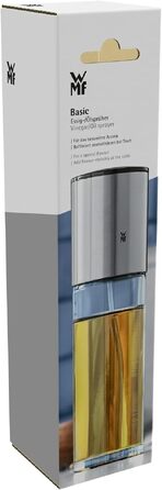 Спрей для олії та оцту WMF Basic 125 мл, скляна пляшка-розпилювач із матової нержавіючої сталі Cromargan, підходить для посудомийки