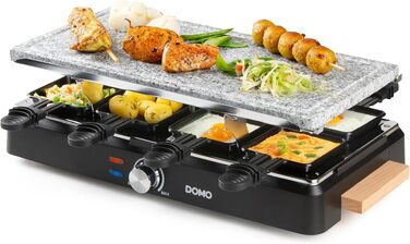 Ракелетниця-гриль DOMO DO9147G 'Just us' 600W для 8 осіб зі знімною пластиною