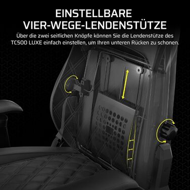 Ігрове крісло Corsair TC500 Luxe Shadow, універсальний розмір