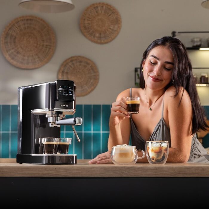 Кавомашина Cecotec Cafelizzia ColdBrew: Еспресо, Капучино, Холодний Кава, 20 бар, Змінна пара, Цифровий дисплей