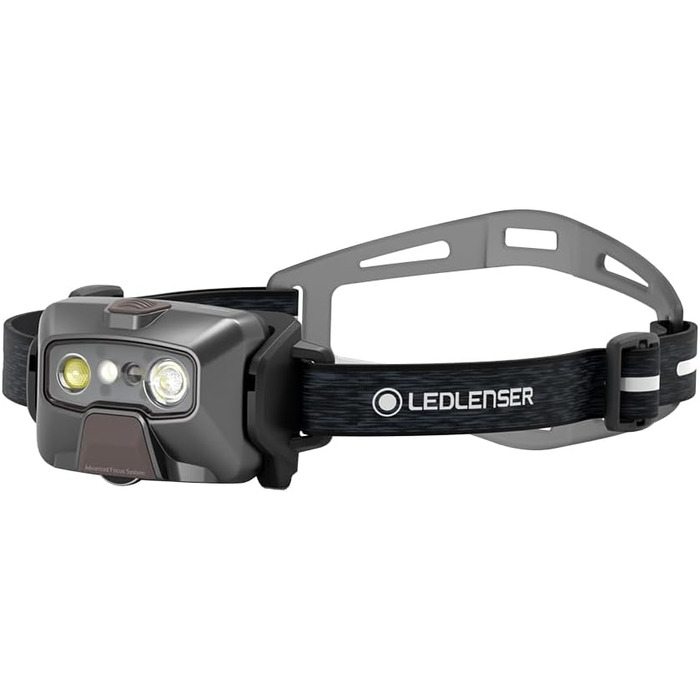 Налобний ліхтар Ledlenser HF6R Signature 1000 люмен, акумуляторний, водонепроникний IP68, RGB світло, чорний, для туризму та активного відпочинку