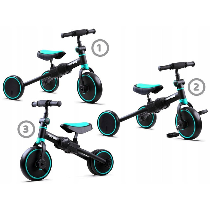 Дитячий триколісний велосипед 3в1 + біговел та каталка Tiny Bike SP0663