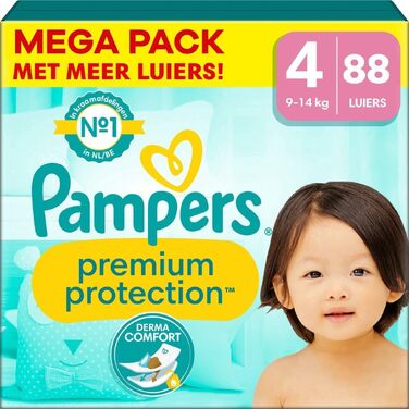 Підгузки Pampers Premium Protection розмір 1, 2-5 кг, 56 шт