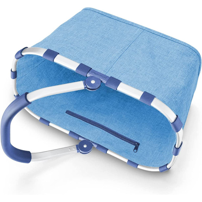Кошик для покупок reisenthel carrybag twist azure, водостійкий, зручна внутрішня кишеня, великий об’єм, елегантний дизайн