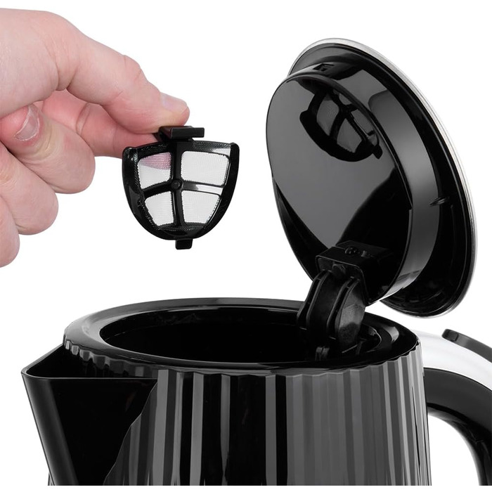 Електричний чайник Russell Hobbs Eden 1.7л 2400W, колір малиновий (Himbeere), нержавіюча сталь, з фільтром від накипу та індикатором рівня води, модель 27362-70