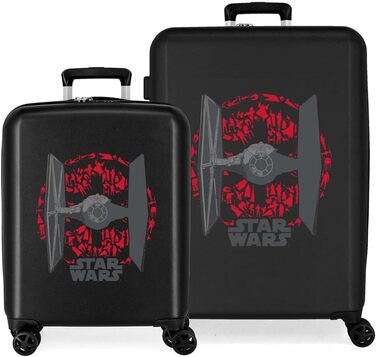 Дитячий чемодан Star Wars з ABS, жорсткий, з кодовим замком, 4 колеса, набір валіз, дизайн Тай-боєць, ручна поклажа