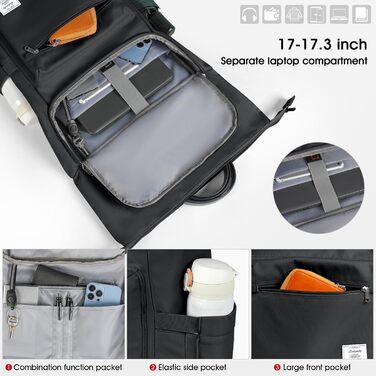 Водонепроникний рюкзак Lubardy Rolltop для ноутбука 17,3