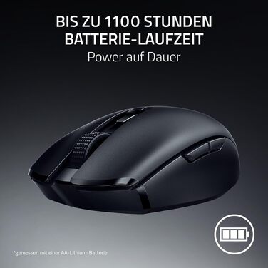 Бездротова ігрова миша Razer Orochi V2 HyperSpeed та Bluetooth, оптичний сенсор 18K DPI, вага 60 г, чорна