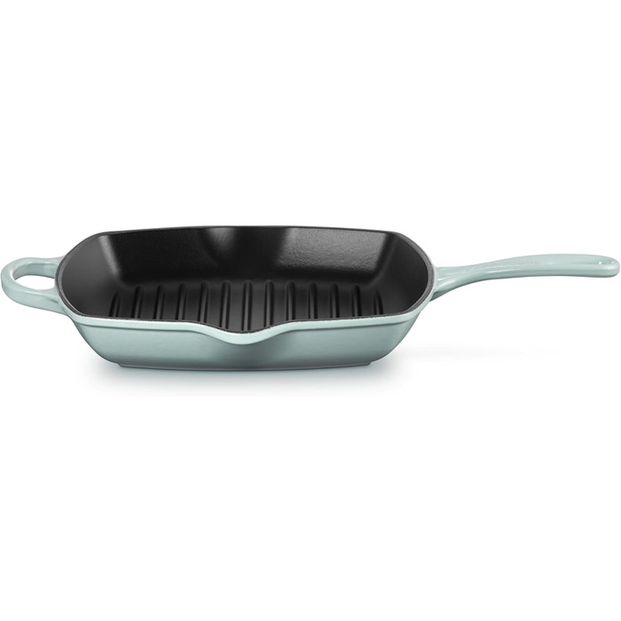Гриль Le Creuset з чавуну, емальований, квадратний, 26 см, колір Морська сіль