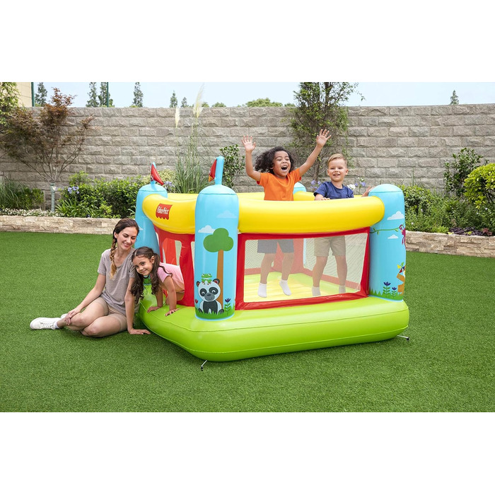 Надувний батут Bestway Fisher-Price Bouncetastic 175x173x135 см для дітей