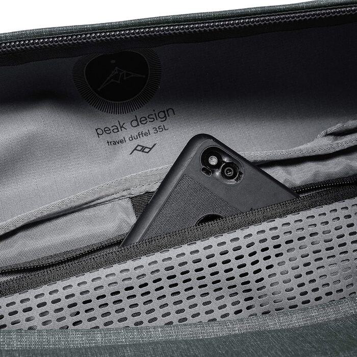 Дорожня сумка Peak Design Travel Duffel 35л, сіро-зелена, для подорожей і фототехніки, універсальний розмір