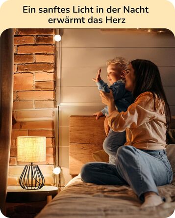 Настільна лампа EDISHINE, сучасна індустріальна, E14, вінтажна, для спальні та вітальні, бежево-чорна, металевий каркас
