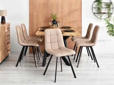 Стілець Mebel-Partner, штучна шкіра, бежевий, 1 шт.
