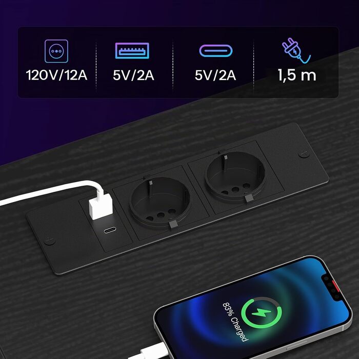 ТВ-тумба HOOBRO з LED-підсвіткою, низька підставка під телевізор до 75 дюймів, довжина 241 см