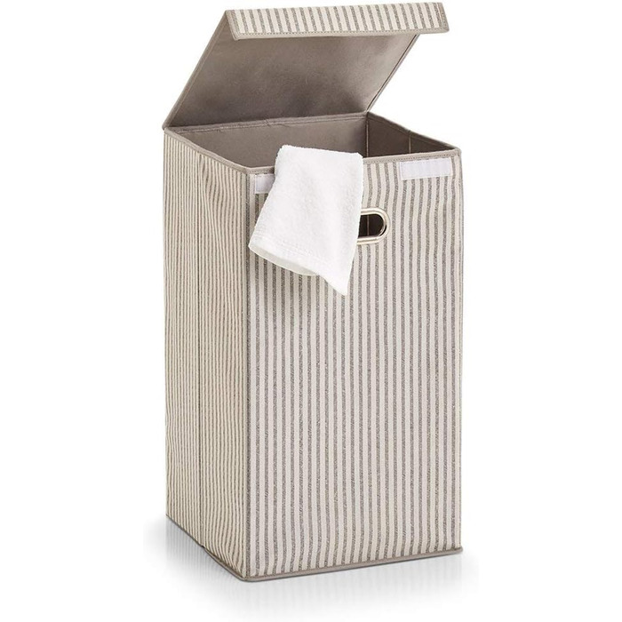 Кошик для білизни Zeller Stripes, флізелін, бежевий, 32x32x57 см