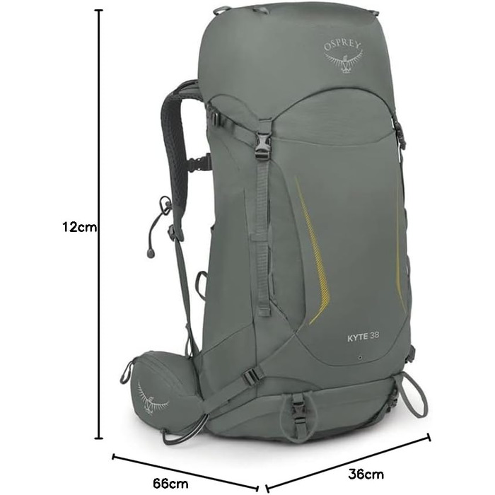 Жіночий туристичний рюкзак Osprey Kyte 38, зелений, WXS/S