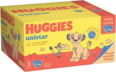 Підгузки Huggies Unistar, розмір 6 (15-30 кг), 72 шт.