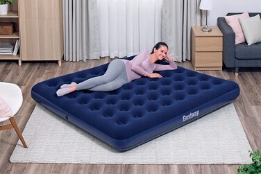 Надувний матрац Bestway King Single 203x183x22 см, сірий, для дому та відпочинку