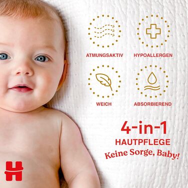 Підгузки Huggies Newborn для новонароджених, розмір 1 (2-5 кг), з індикатором намокання, велика упаковка (84 шт.)