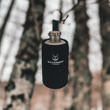 Фляга SILVERANT Titan для води 500 мл, легка, для кемпінгу, туризму та активного відпочинку (вузький горловик)