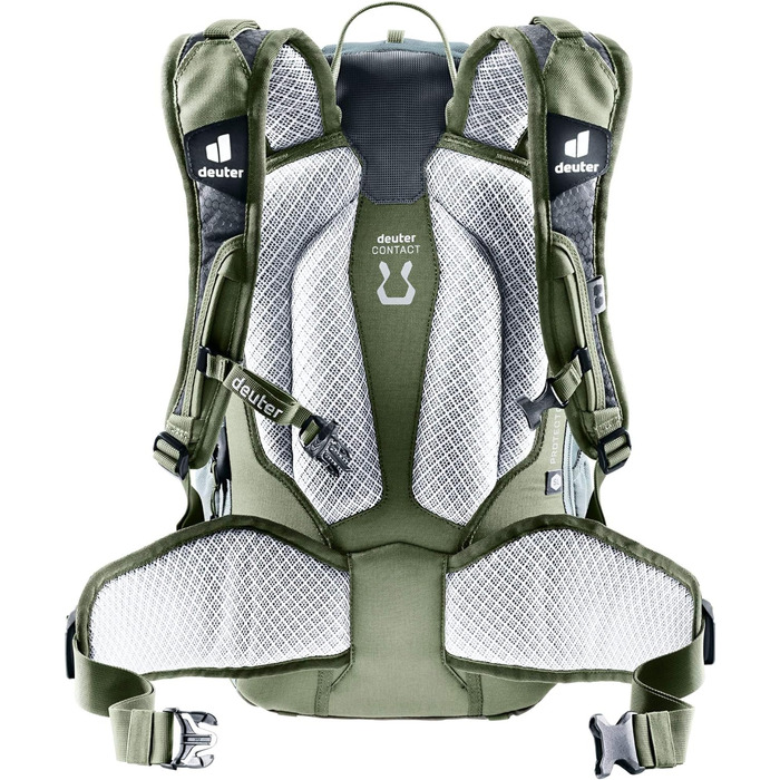 Жіночий велосипедний рюкзак Deuter Attack 18 SL з захистом, 18 л, шавлія/хакі