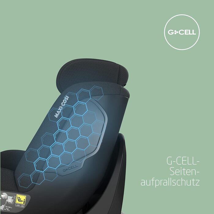 Вкладиш для новонароджених Maxi-Cosi Mica 360 S, чорний, Eco Care, для автокрісла, 0–3 місяці, 40–60 см, машинне прання