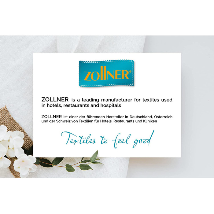 Набір з 4 рушників ZOLLNER, 50x100 см, 100% бавовна, 380 г/м², білий