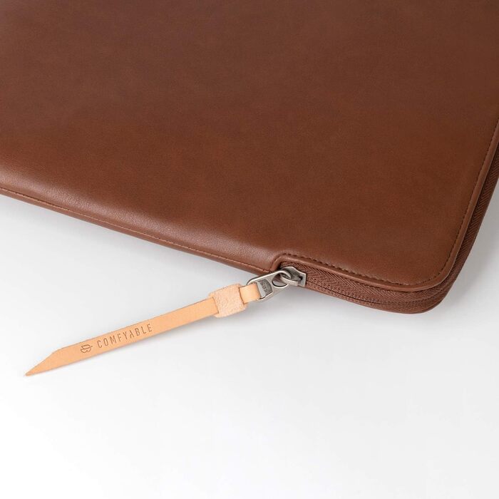 Захисний чохол-папка Comfyable Slim з PU-шкіри для MacBook Air та MacBook Pro 13/13.3/14 дюймів (M1, M2, M3, M4, M5, 2021-2026), коричневий