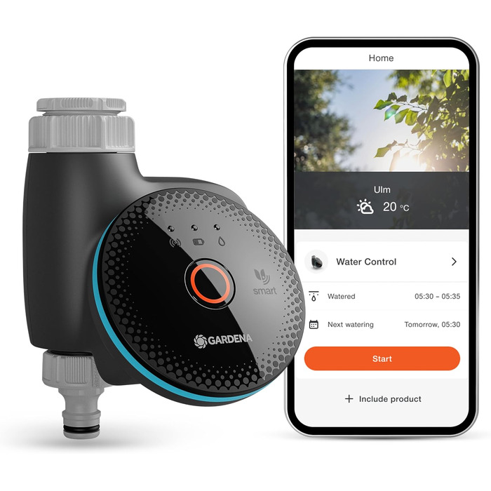 Gardena Smart Water Control 19033-20: Автоматичний полив для саду, інтеграція з розумним домом, захист від заморозків
