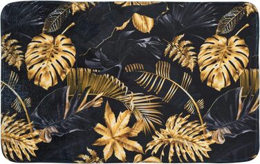 Килимок для ванної Sanilo Golden Leaves 70x110 см — м'який, нековзкий, швидковисихаючий, машинне прання