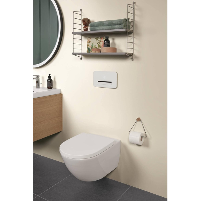 Сидіння для унітазу Villeroy & Boch Subway 3.0, дюропласт, з мікроліфтом, знімне, овальне, біле, глянцеве, оригінальна заміна