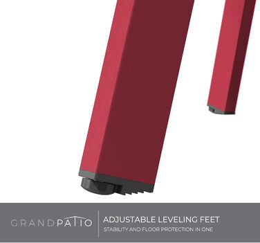 Стіл Grand Patio Bossa Nova Rot для балкона, вітальні та офісу, металевий, легкий монтаж, кавовий столик для вулиці та приміщень