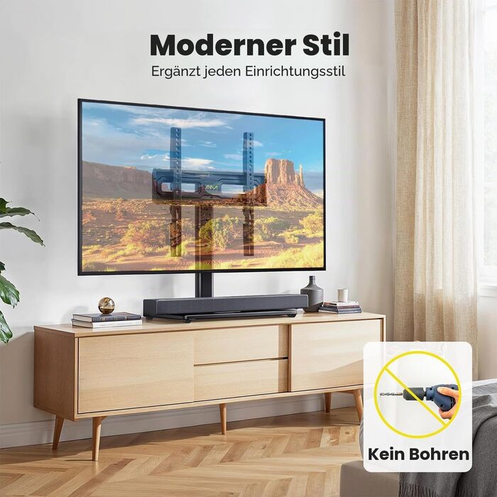 Настінне кріплення для телевізора AM Alphamount поворотне, 24-60 дюймів, LED/OLED/LCD, до 45 кг, VESA 400x400 мм, регульована висота