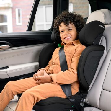 Автокрісло Maxi-Cosi Tanza i-Size, 3,5-12 років, 100-150 см, регулювання підголівника, портативне, з G-CELL захистом, Full Black
