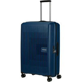 Валіза American Tourister Aerostep Spinner L, розширювана, 77 см, 101.5/109 л, синя (Navy Blue)