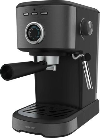 Еспресо-машина Cecotec Espressomaschine Compact Power Espresso 20 Retro Green – 1100 Вт, 20 бар, Thermoblock, парогенератор, сталь, манометр
