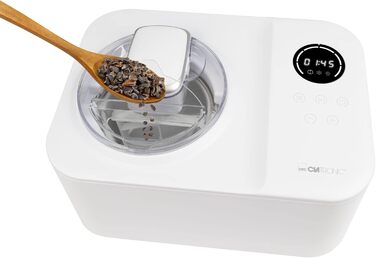 Морозивниця з компресором Clatronic ICM 3784, автоматична, 1,2 л, для морозива, сорбету, фрозен-йогурту, таймер, 110 Вт